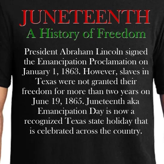 Juneteenth A History of Freedom Pajama Set