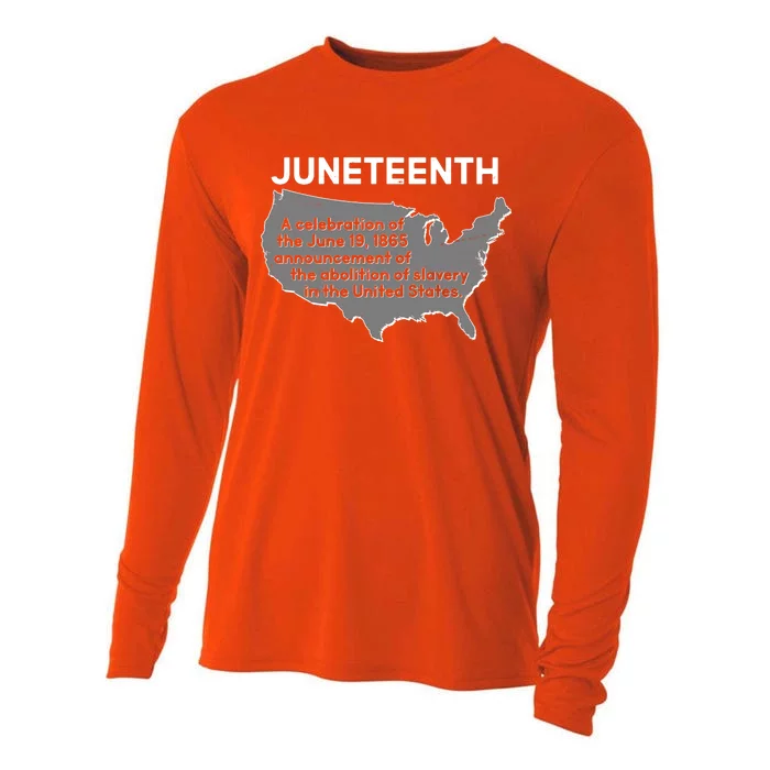 Juneteenth African American Black US History Cooling Performance Long Sleeve Crew