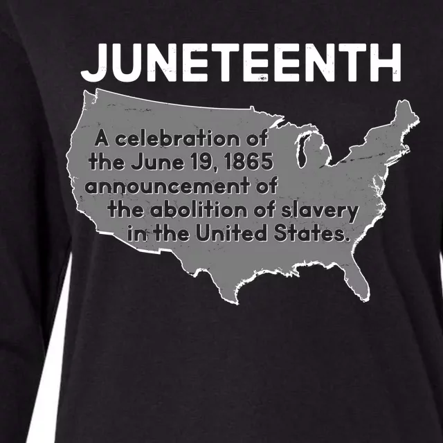 Juneteenth African American Black US History Womens Cotton Relaxed Long Sleeve T-Shirt