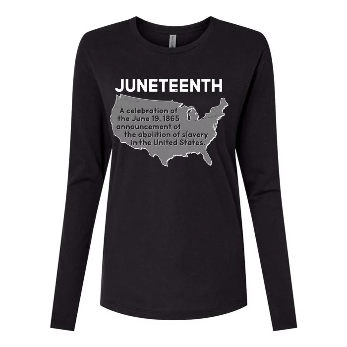 Juneteenth African American Black US History Womens Cotton Relaxed Long Sleeve T-Shirt