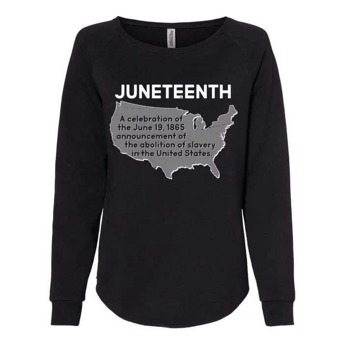 Juneteenth African American Black US History Womens California Wash Sweatshirt