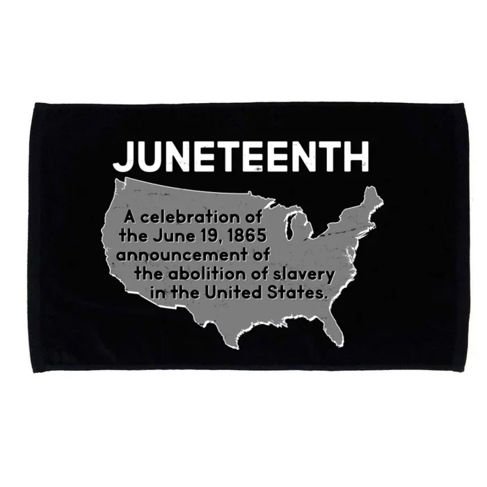 Juneteenth African American Black US History Microfiber Hand Towel