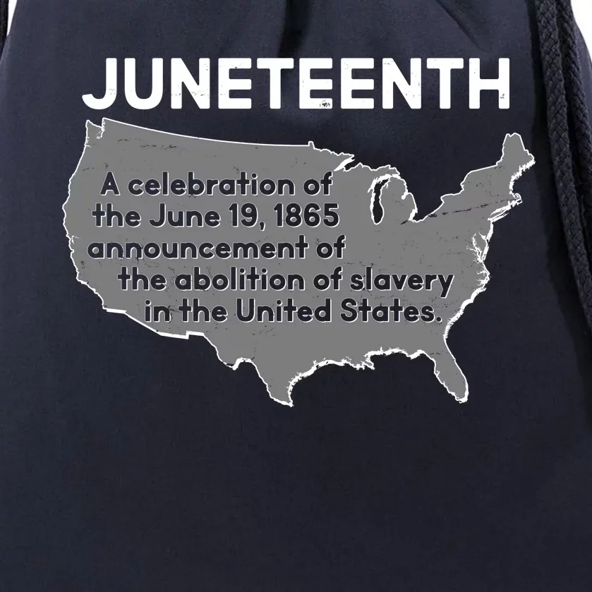 Juneteenth African American Black US History Drawstring Bag