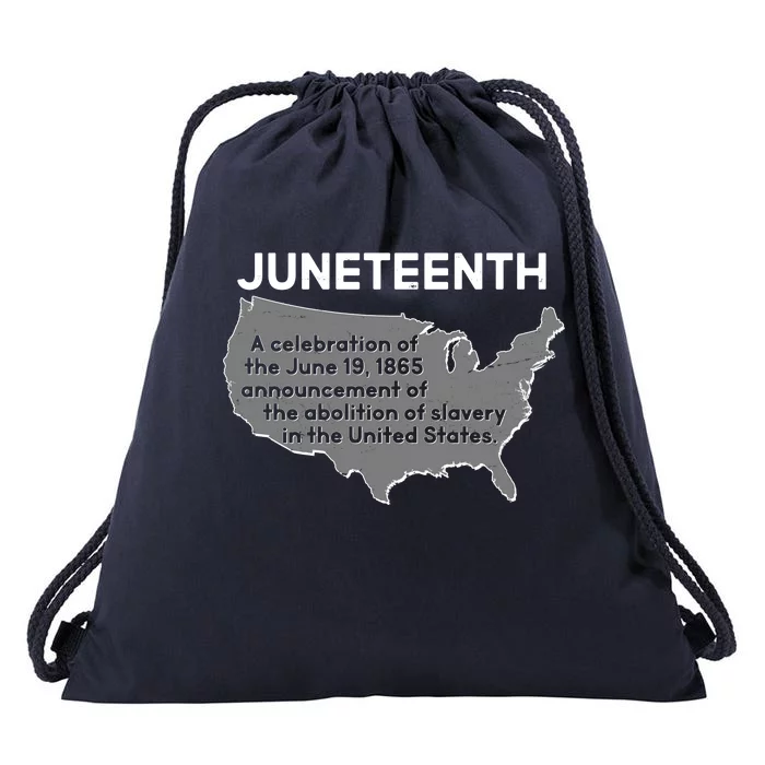 Juneteenth African American Black US History Drawstring Bag