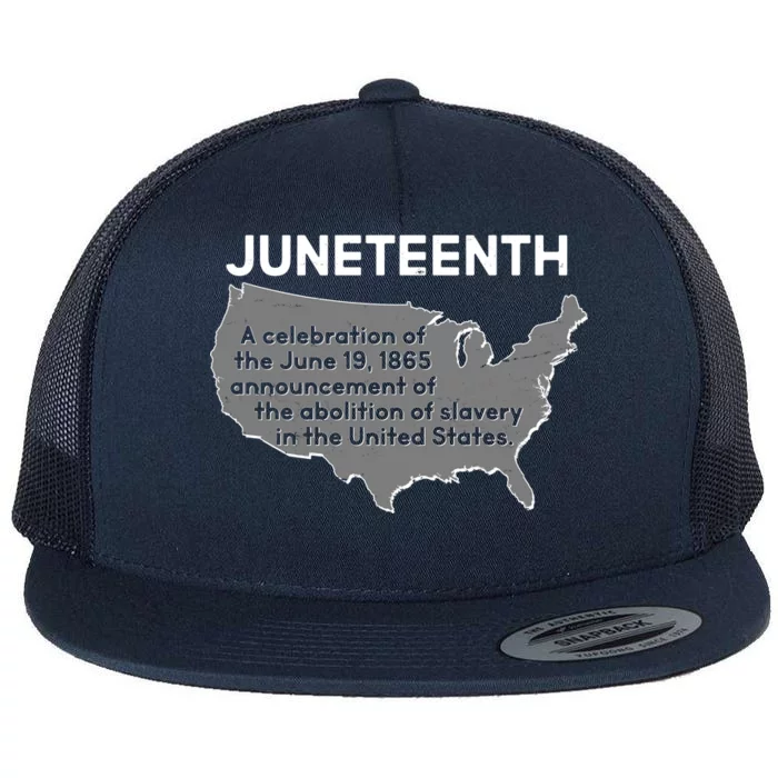 Juneteenth African American Black US History Flat Bill Trucker Hat