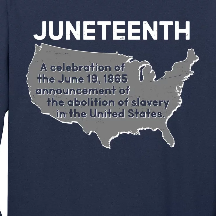 Juneteenth African American Black US History Tall Long Sleeve T-Shirt