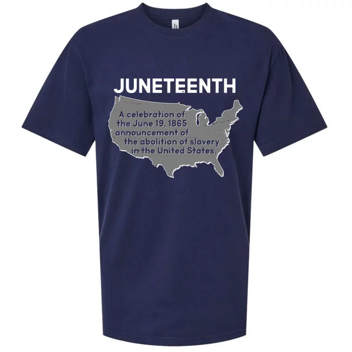 Juneteenth African American Black US History Sueded Cloud Jersey T-Shirt