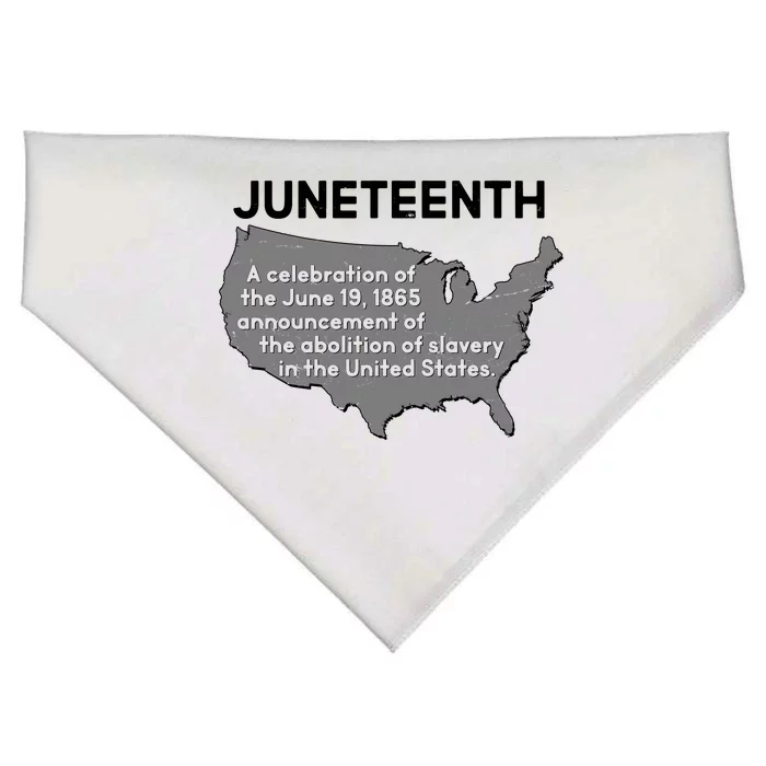 Juneteenth African American Black US History USA-Made Doggie Bandana