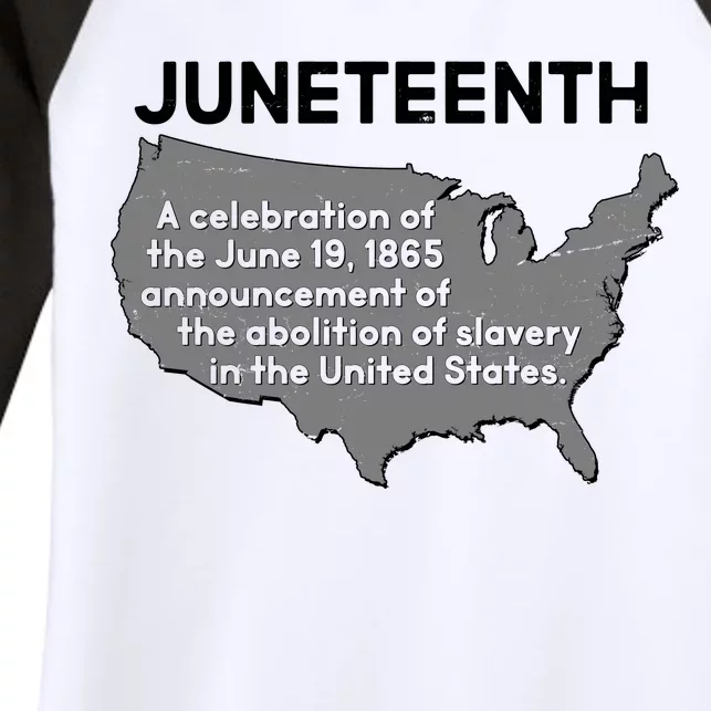 Juneteenth African American Black US History Women's Tri-Blend 3/4-Sleeve Raglan Shirt