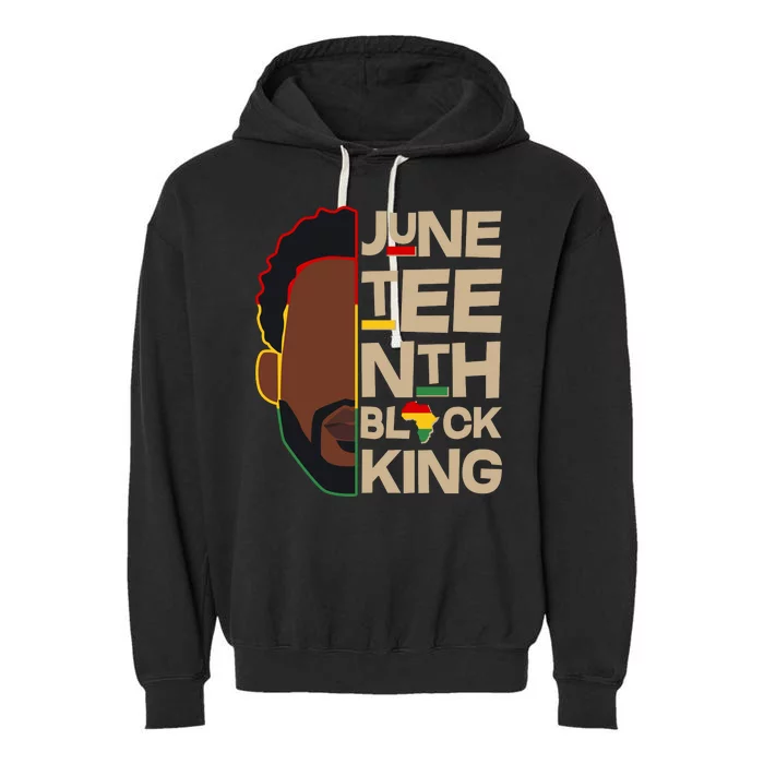 Juneteenth Black King June 19 1865 Garment-Dyed Fleece Hoodie