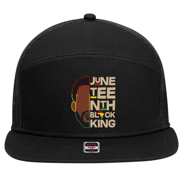 Juneteenth Black King June 19 1865 7 Panel Mesh Trucker Snapback Hat