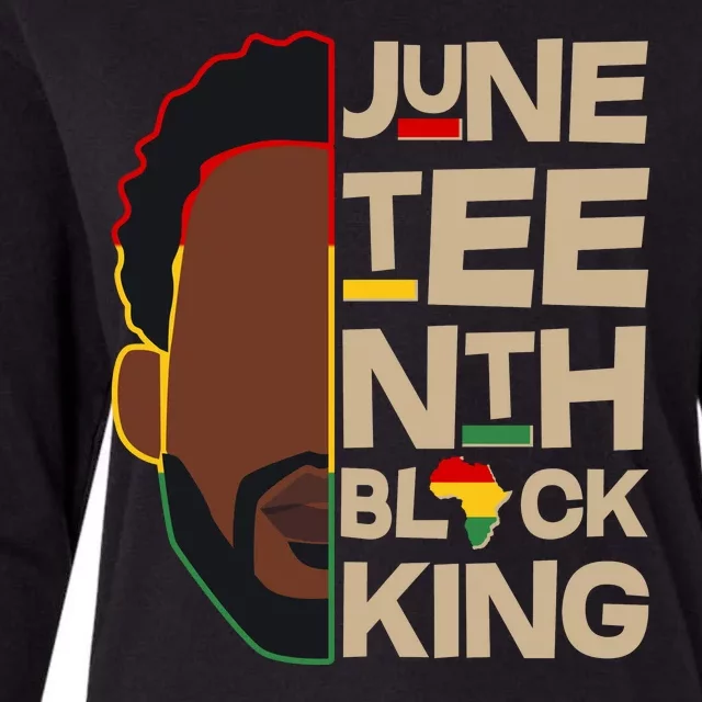 Juneteenth Black King June 19 1865 Womens Cotton Relaxed Long Sleeve T-Shirt