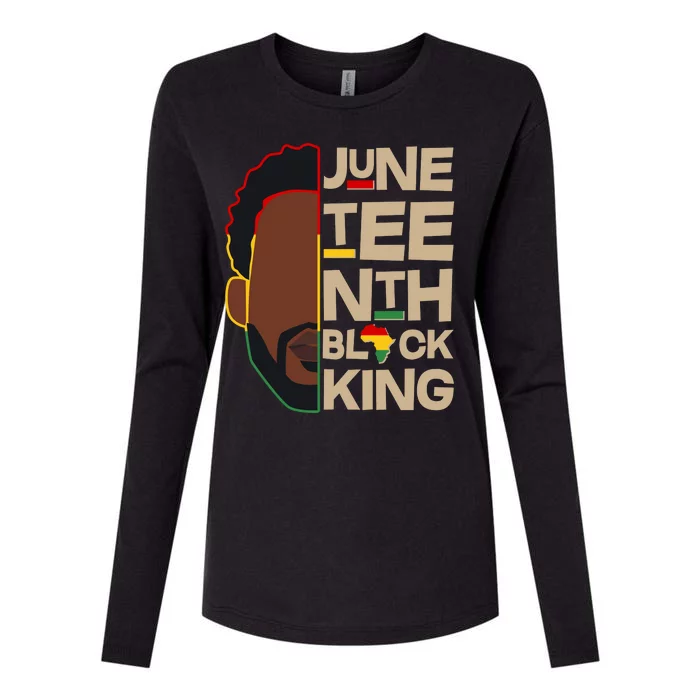 Juneteenth Black King June 19 1865 Womens Cotton Relaxed Long Sleeve T-Shirt