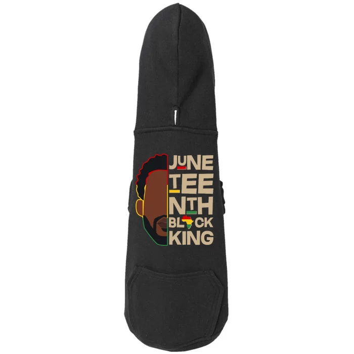 Juneteenth Black King June 19 1865 Doggie 3-End Fleece Hoodie