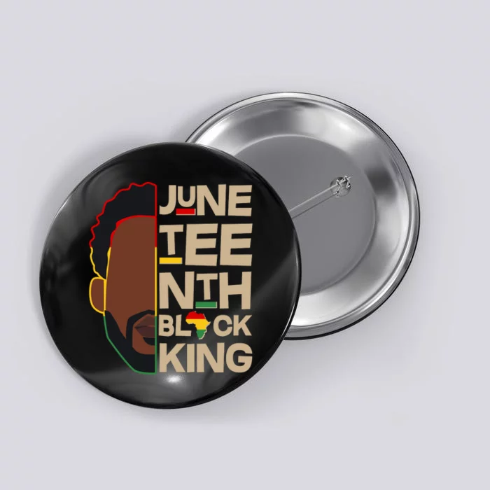 Juneteenth Black King June 19 1865 Button