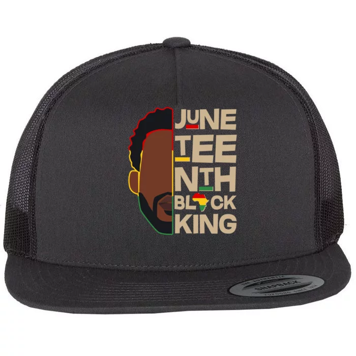 Juneteenth Black King June 19 1865 Flat Bill Trucker Hat