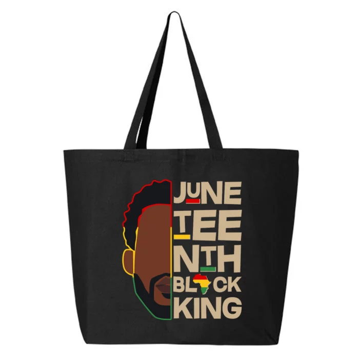 Juneteenth Black King June 19 1865 25L Jumbo Tote