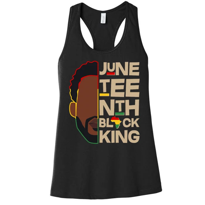 Juneteenth Black King June 19 1865 Women's Racerback Tank