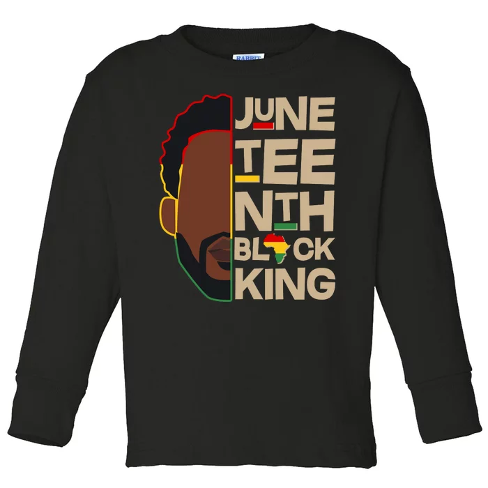 Juneteenth Black King June 19 1865 Toddler Long Sleeve Shirt