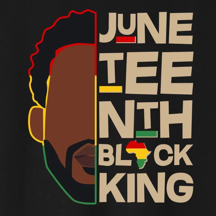 Juneteenth Black King June 19 1865 Women's Crop Top Tee