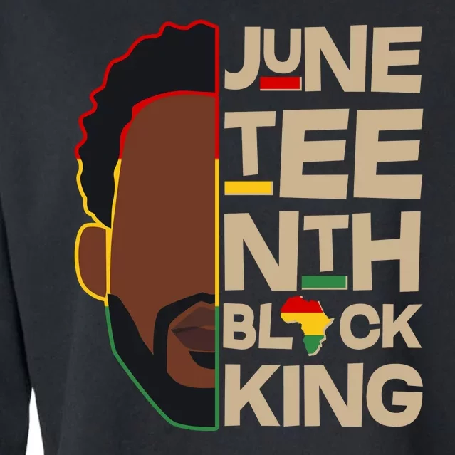 Juneteenth Black King June 19 1865 Cropped Pullover Crew