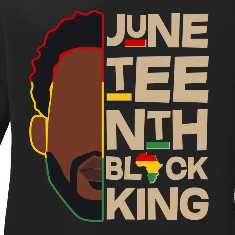 Juneteenth Black King June 19 1865 Ladies Long Sleeve Shirt