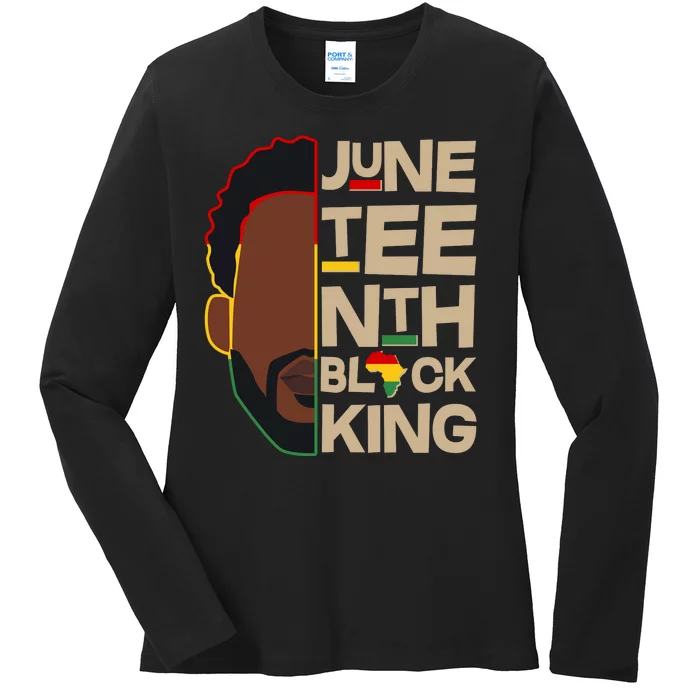 Juneteenth Black King June 19 1865 Ladies Long Sleeve Shirt