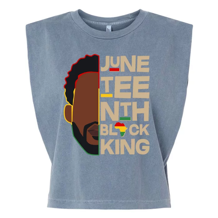 Juneteenth Black King June 19 1865 Garment-Dyed Women's Muscle Tee