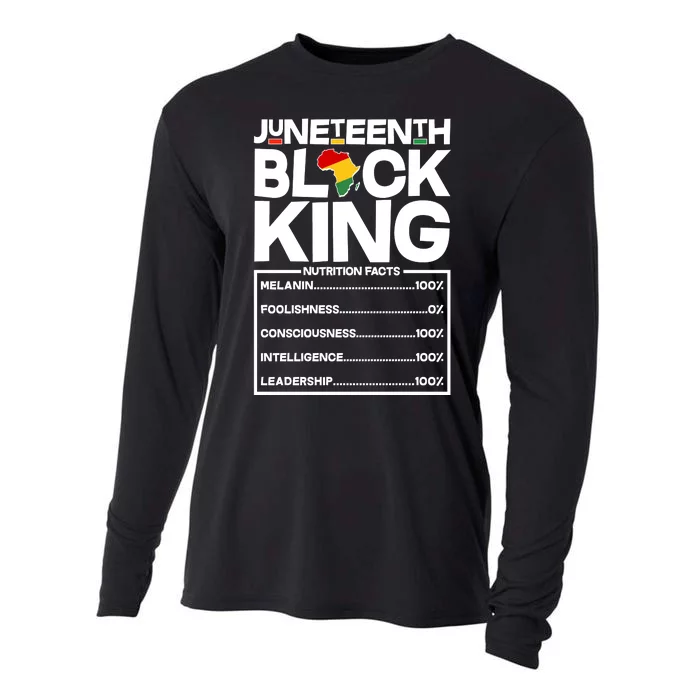 Juneteenth Black King Nutrition Facts Cooling Performance Long Sleeve Crew