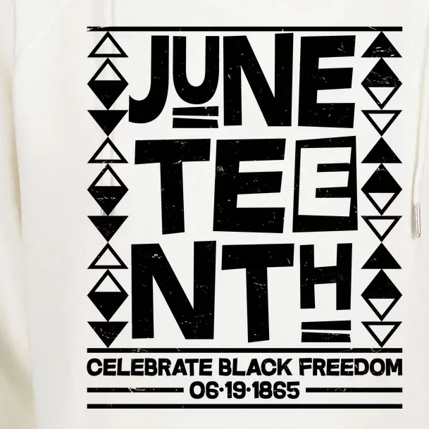 Juneteenth Celebrate Black Freedom 06-19-1865 Womens Funnel Neck Pullover Hood