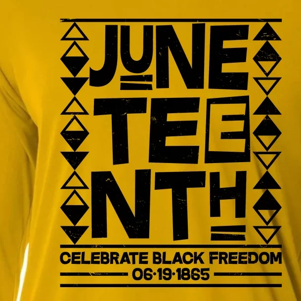 Juneteenth Celebrate Black Freedom 06-19-1865 Cooling Performance Long Sleeve Crew