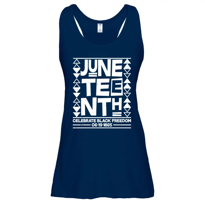 Juneteenth Celebrate Black Freedom 06-19-1865 Ladies Essential Flowy Tank