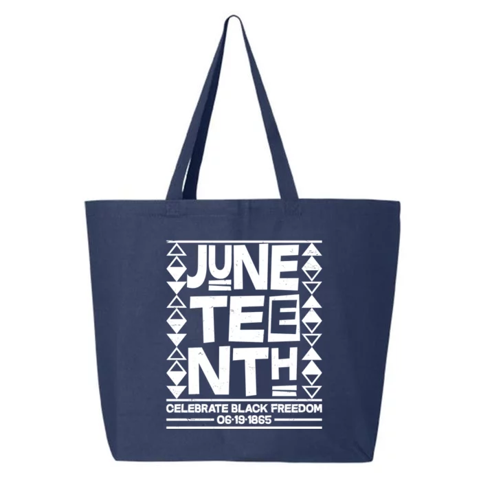 Juneteenth Celebrate Black Freedom 06-19-1865 25L Jumbo Tote