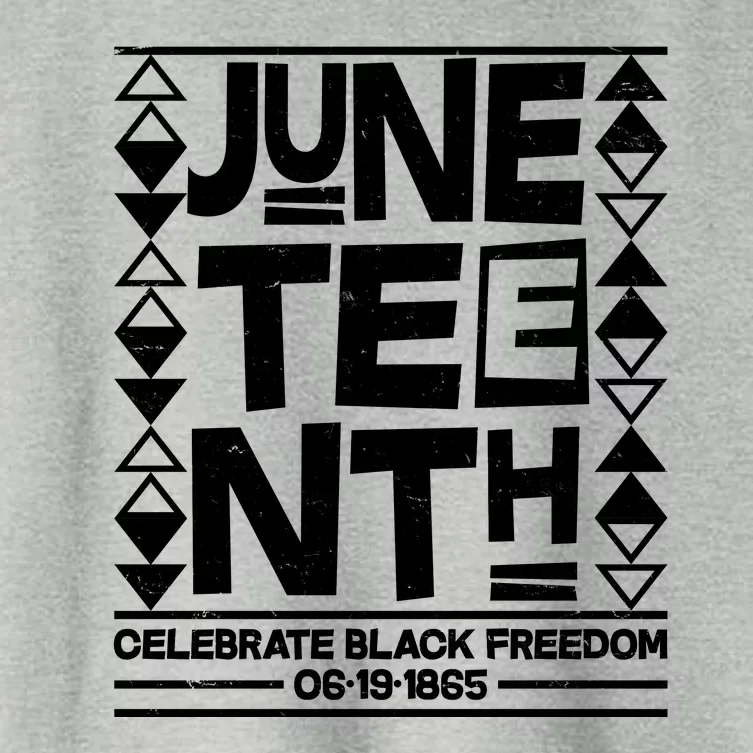 Juneteenth Celebrate Black Freedom 06-19-1865 Women's Crop Top Tee