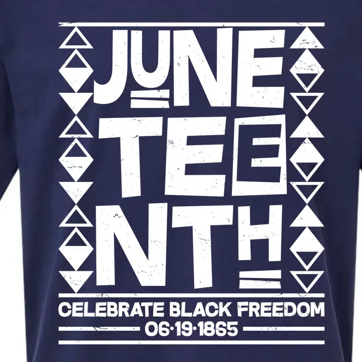 Juneteenth Celebrate Black Freedom 06-19-1865 Sueded Cloud Jersey T-Shirt