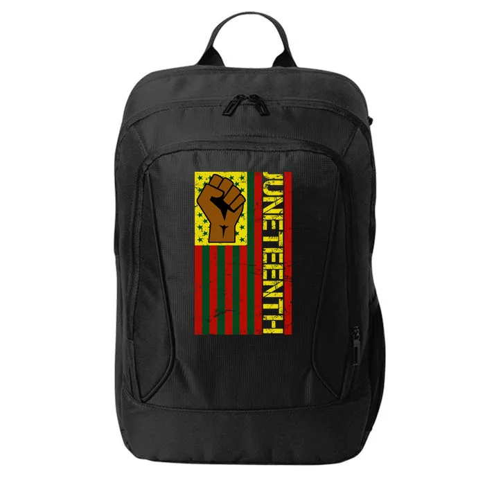 Juneteenth Flag Independence Day Vintage Celebration City Backpack