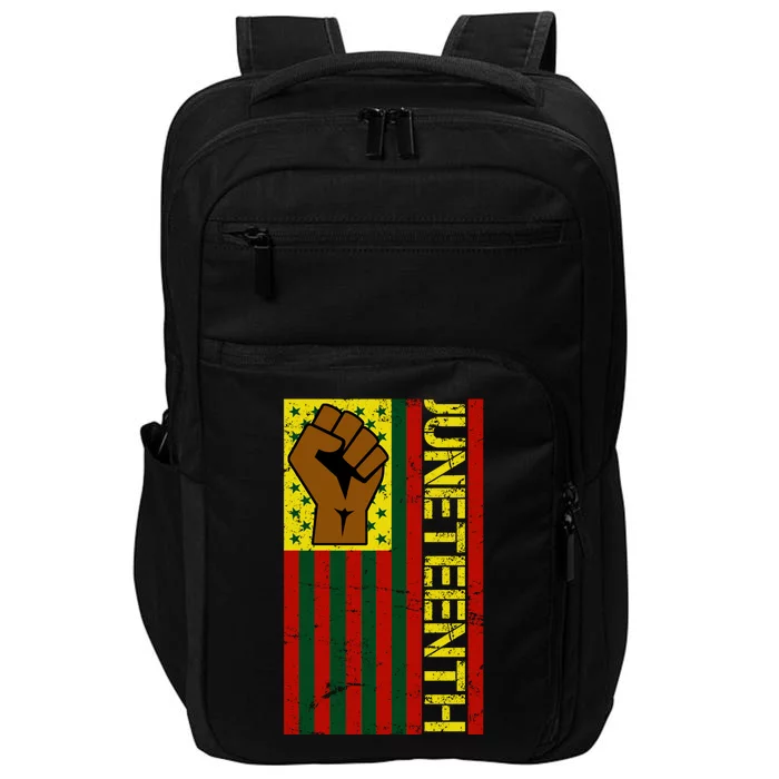 Juneteenth Flag Independence Day Vintage Celebration Impact Tech Backpack