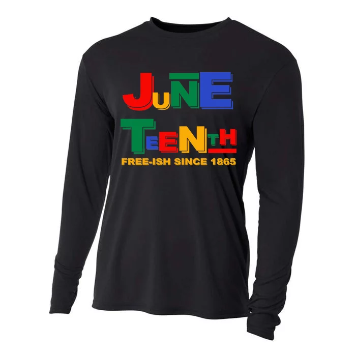 Juneteenth Free-ish Since 1865 Cooling Performance Long Sleeve Crew