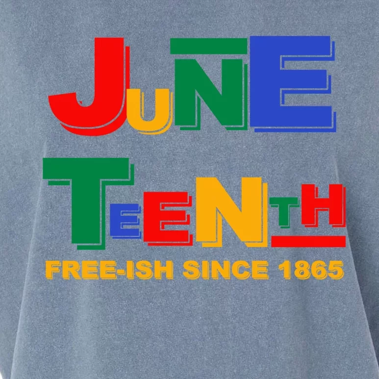 Juneteenth Free-ish Since 1865 Garment-Dyed Women's Muscle Tee