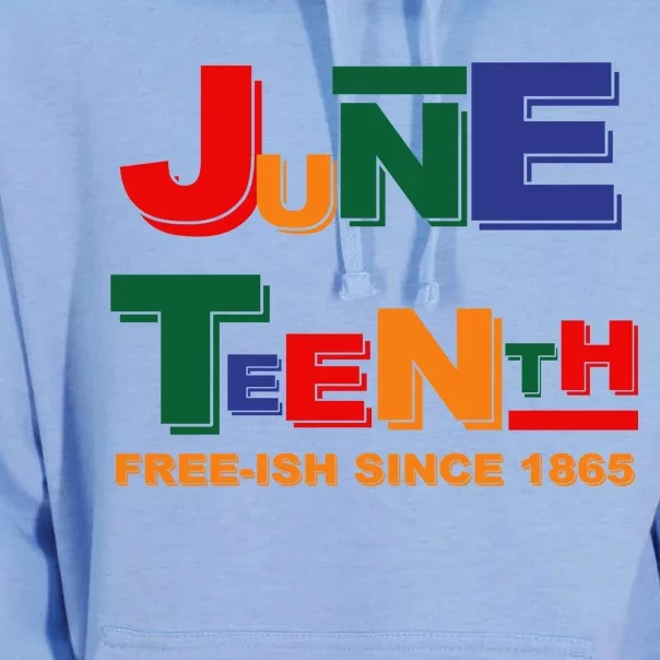 Juneteenth Free-ish Since 1865 Unisex Surf Hoodie