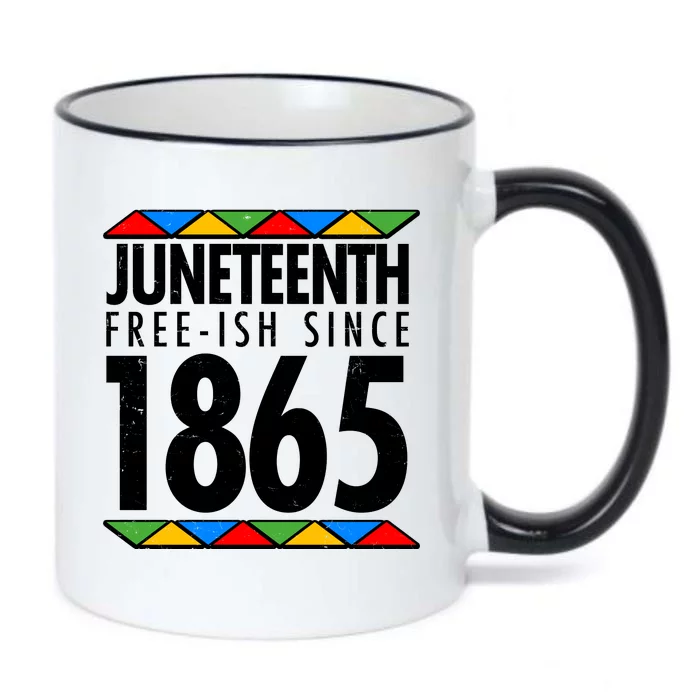 Juneteenth Free-ish Since 1865 African Colors Black Color Changing Mug