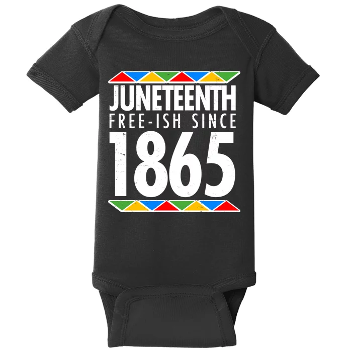 Juneteenth Free-ish Since 1865 African Colors Baby Bodysuit