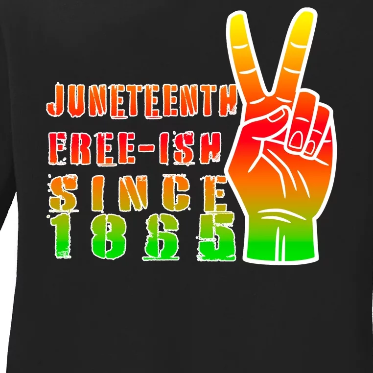 Juneteenth Freedom Day African American June 19th 1965 Ladies Long Sleeve Shirt