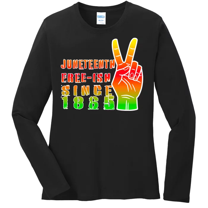 Juneteenth Freedom Day African American June 19th 1965 Ladies Long Sleeve Shirt