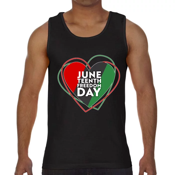 Juneteenth Freedom Day Heart Traditional Colors Comfort Colors® Tank Top