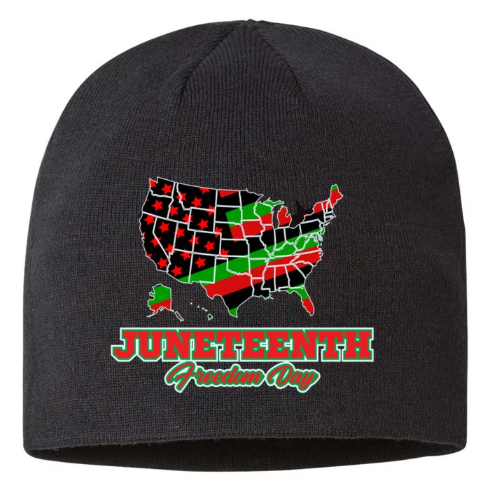 Juneteenth Freedom Day USA 8 1/2in Sustainable Knit Beanie