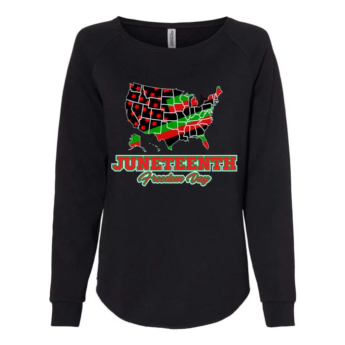 Juneteenth Freedom Day USA Womens California Wash Sweatshirt