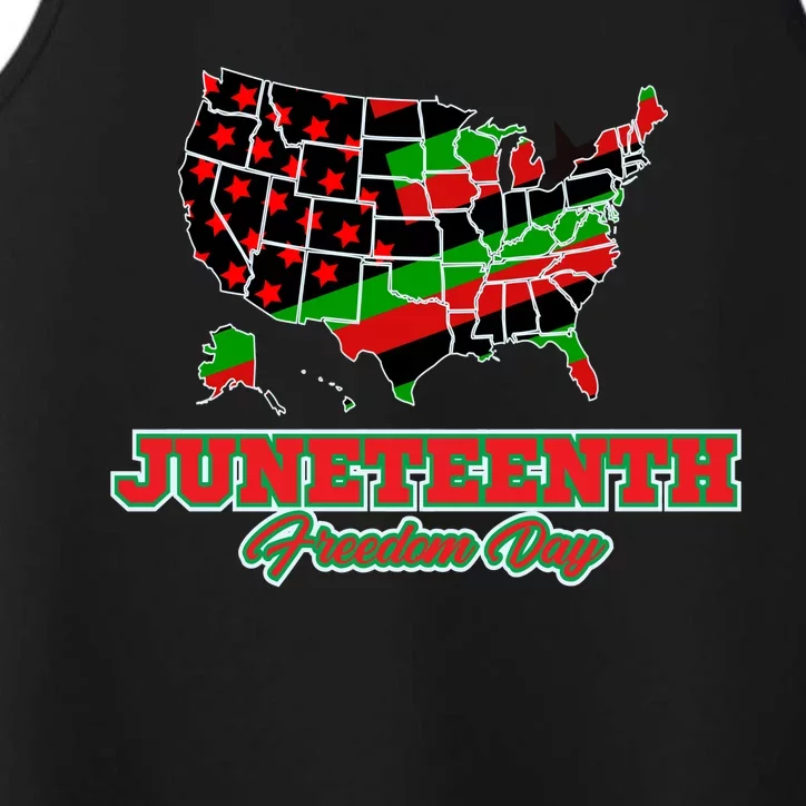 Juneteenth Freedom Day USA Performance Tank