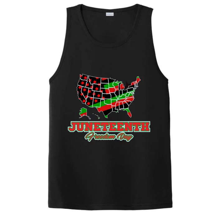 Juneteenth Freedom Day USA Performance Tank