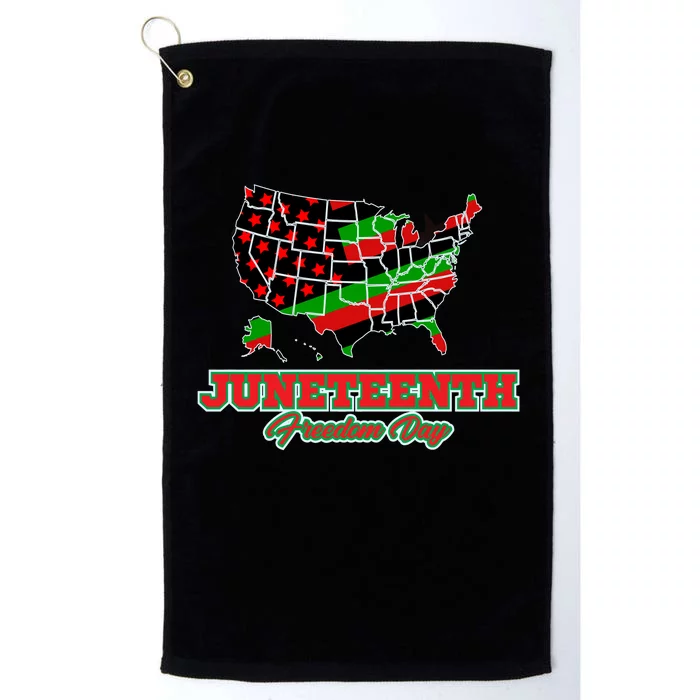 Juneteenth Freedom Day USA Platinum Collection Golf Towel